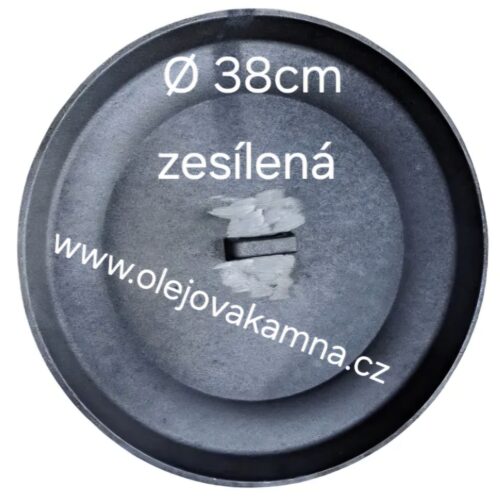 LITINOVÁ PÁNEV PRO KAMNA NA OLEJ Ø 38cm ZESÍLENÁ